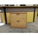 Sugar Maple Wood 2 Drawer Lateral File Cabinet, Locking